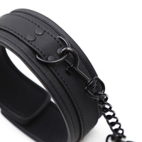 Smooth Black Temptation BDSM Training Collar