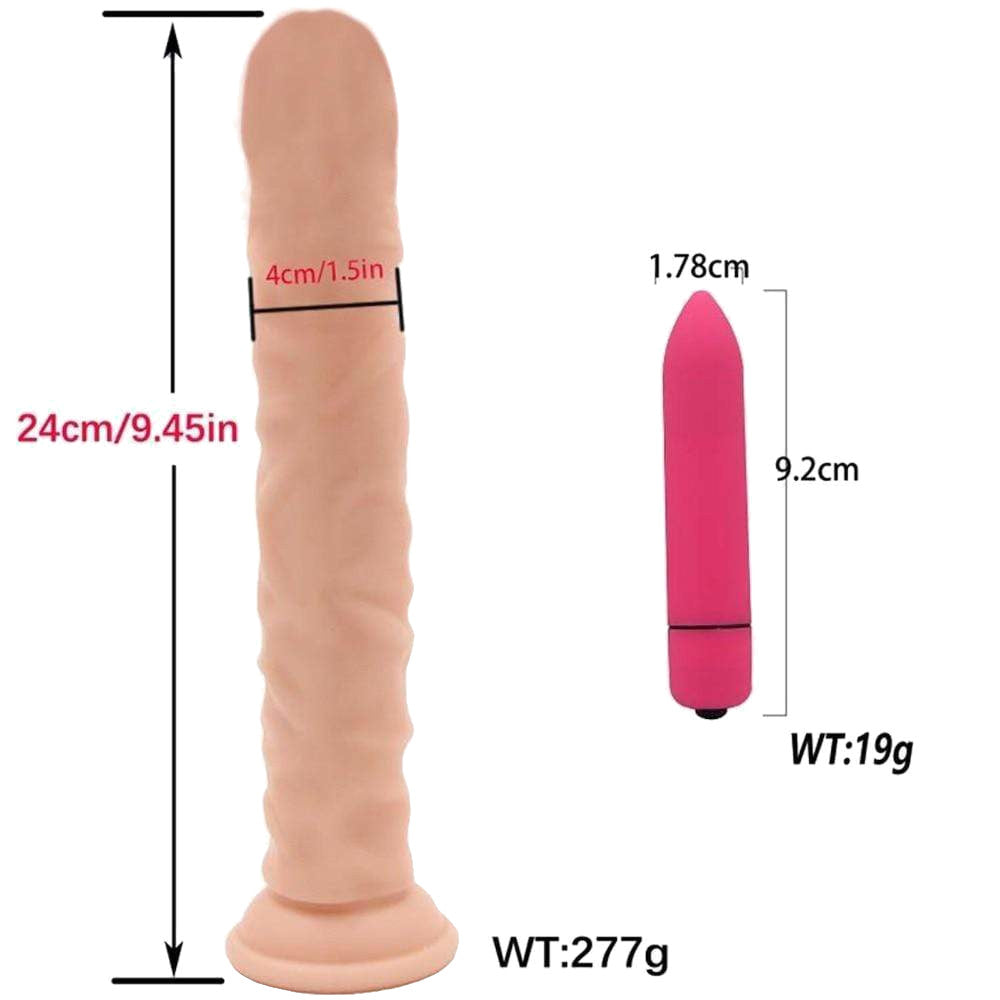 Flexible Realistic Suction Cup Dildo