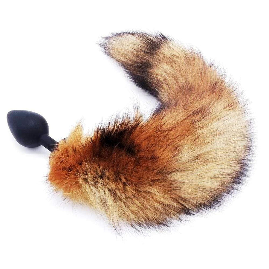 Brown Fox Silicone Tail Plug 16"